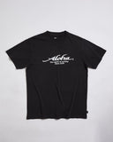 ALOHA CHEST MERCH TSHIRT - BLACK