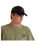ALOHA TRUCKER CAP - BLACK